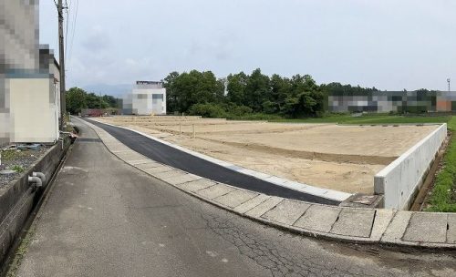南側道路（５号地側）より撮影